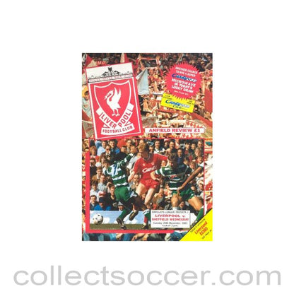 1989 - Liverpool v Sheffield Wednesday official programme 26/12/1989