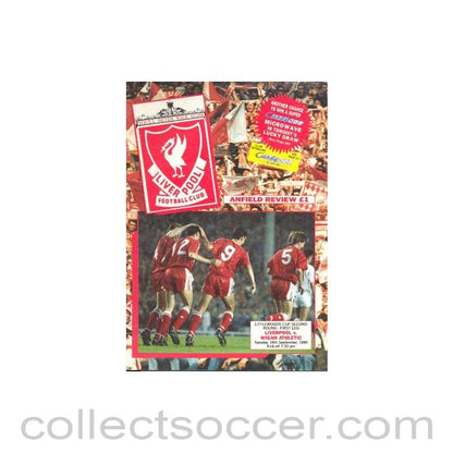 1989 - Liverpool v Wigan Athletic official programme 19/09/1989