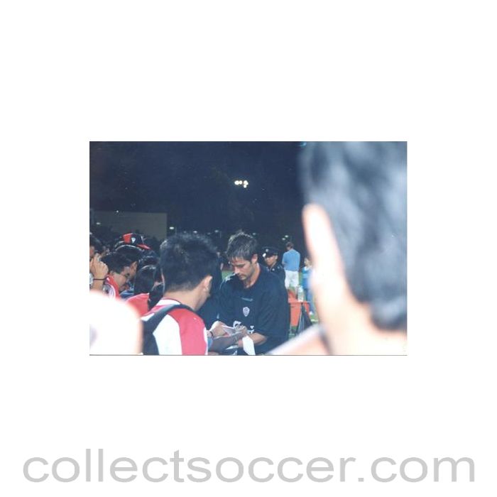 A Liverpool Player Giving Autographs Thai produced colour photograph