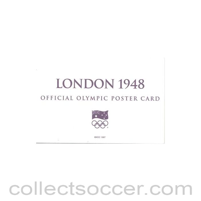 1948 - London 1948 Official Olympic Poster Card