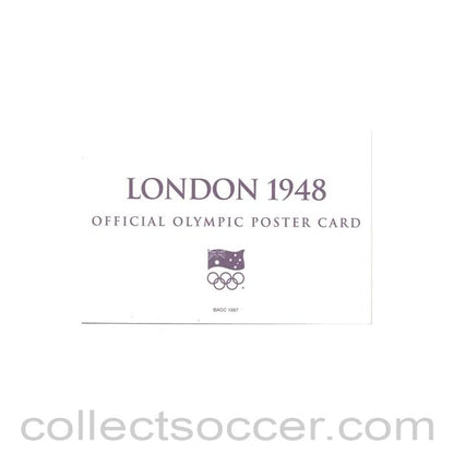 1948 - London 1948 Official Olympic Poster Card