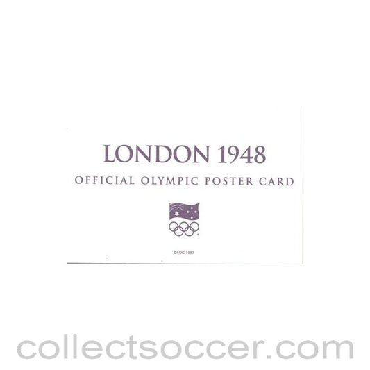 1948 - London 1948 Official Olympic Poster Card