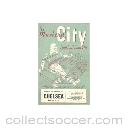 1954 - Manchester City vChelsea official programme 11/09/1954