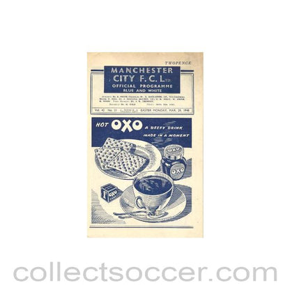 1948 - Manchester City vChelsea official programme 29/03/1948