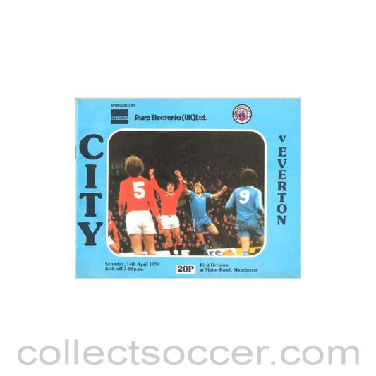 1979 - Manchester City v Everton official programme 14/04/1979 Football League