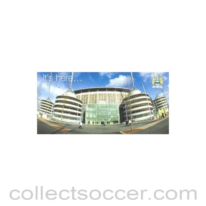 Manchester City - The City of Manchester Stadium presentation and questionnaire card