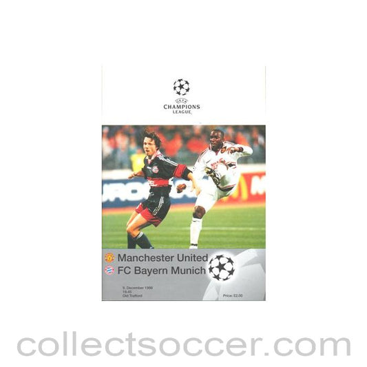 1998 - Manchester United v Bayern Munich official programme 09/12/1998 Champions League