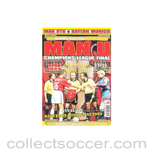 1999 - Manchester United - Champions League Final v Bayern Munich 26/05/1999 in Barcelona Special magazine