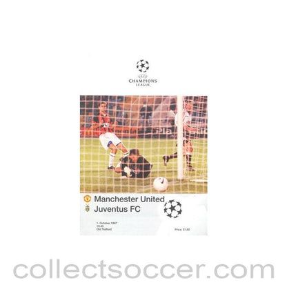 1997 - Manchester United v Juventus official programme 01/10/1997 Champions League