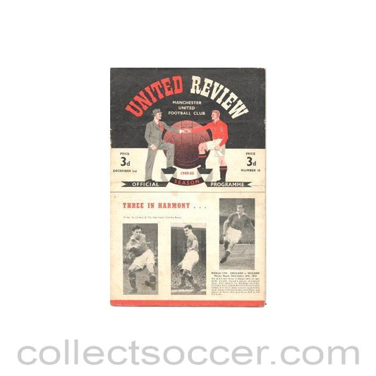 1949 - Manchester United v Newcastle United official programme 03/12/1949