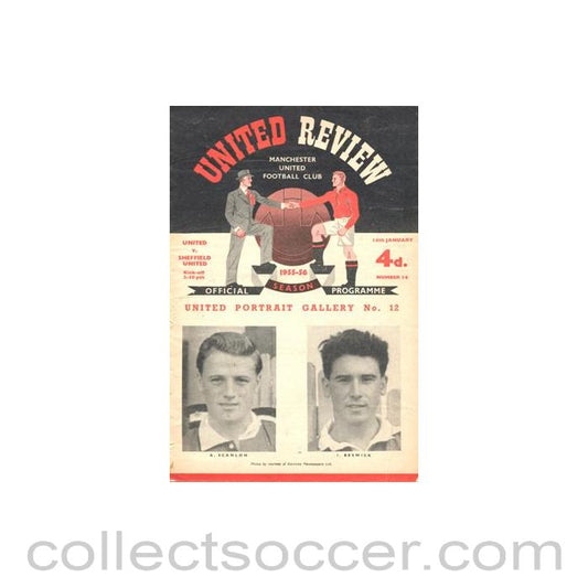 1956 - Manchester United V Sheffield United 14/01/1956
