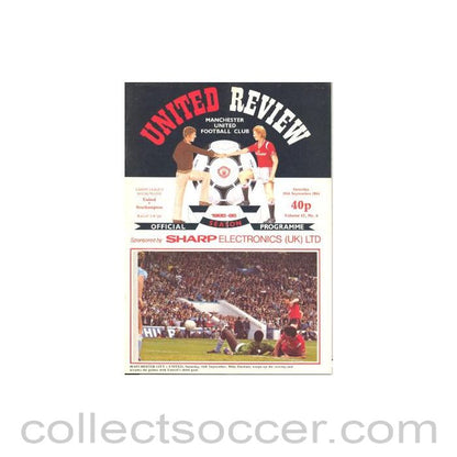 1985 - Manchester United v Southampton official programme 28/09/1985