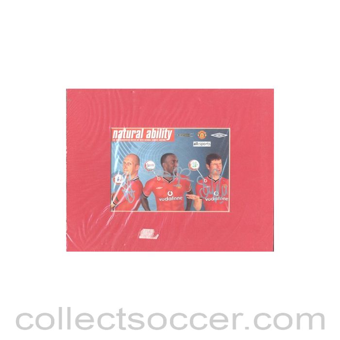 Natural Ability - Manchester United colour photograph with facsimile signatures on hard board