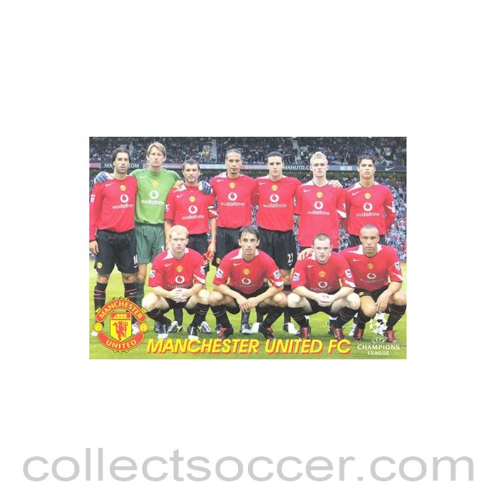 Manchester United FC Russian produced postcard