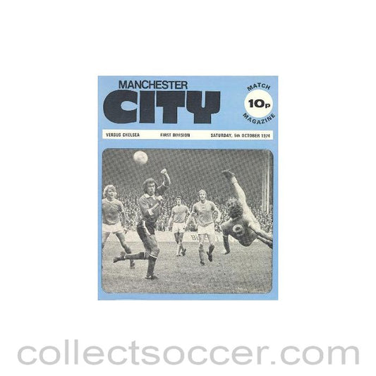 1974 - Manchester City vChelsea official programme 05/10/1974