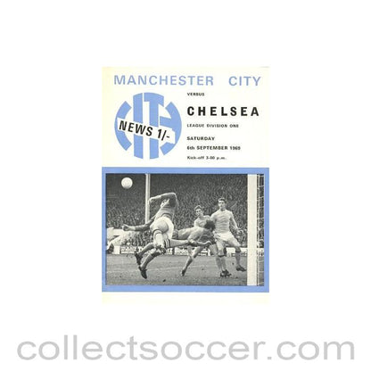 1969 - Manchester City vChelsea official programme 06/09/1969