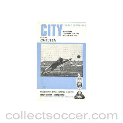 1969 - Manchester City vChelsea official programme 11/01/1969