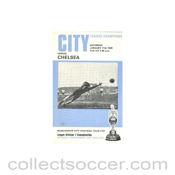 1969 - Manchester City vChelsea official programme 11/01/1969