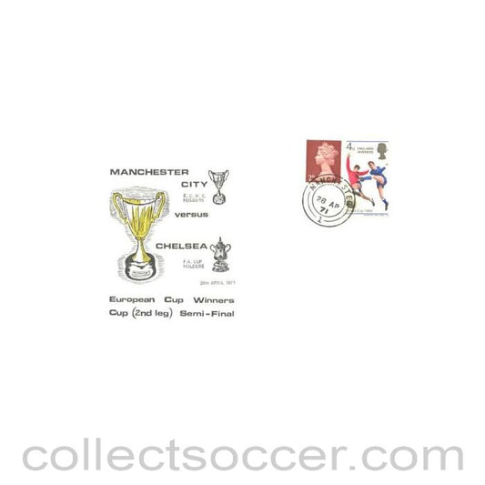 1971 - Manchester City v Chelsea European Cup Winners Cup 2nd Leg Semi-Final FDC 28/04/1971