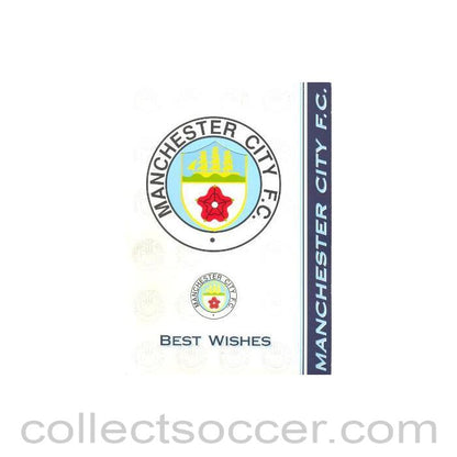 Manchester City Best Wishes card
