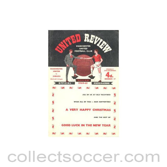 1960 - Manchester United vChelsea official programme 26/12/1960