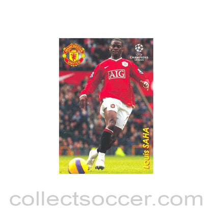 Manchester United, Louis Saha Russian produced postcard