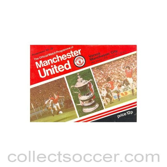 1978 - Manchester United v Manchester City official programme 15/03/1978