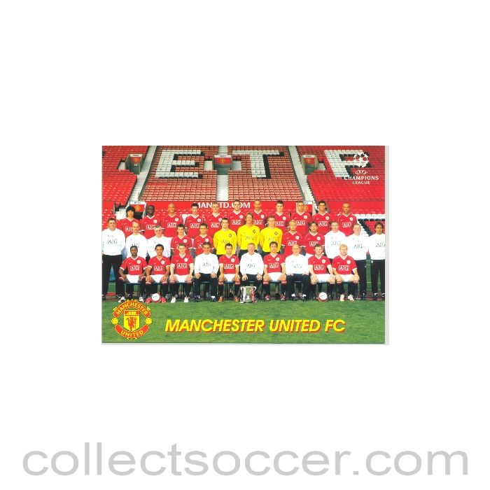 Manchester United FC Russian produced postcard