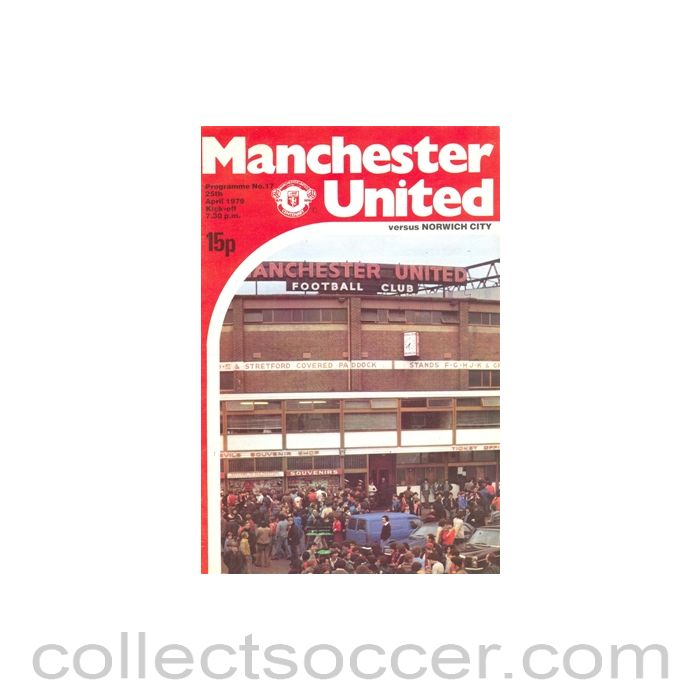 1979 - Manchester United v Norwich City official programme 25/04/1979