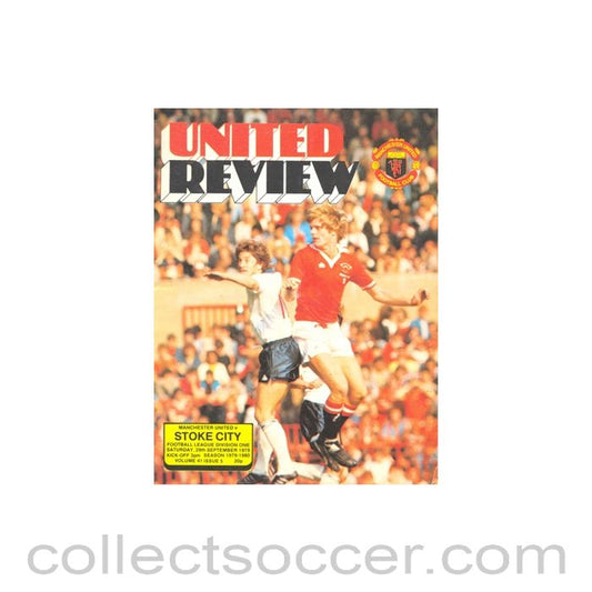 1979 - Manchester United v Stoke City official programme 29/09/1979