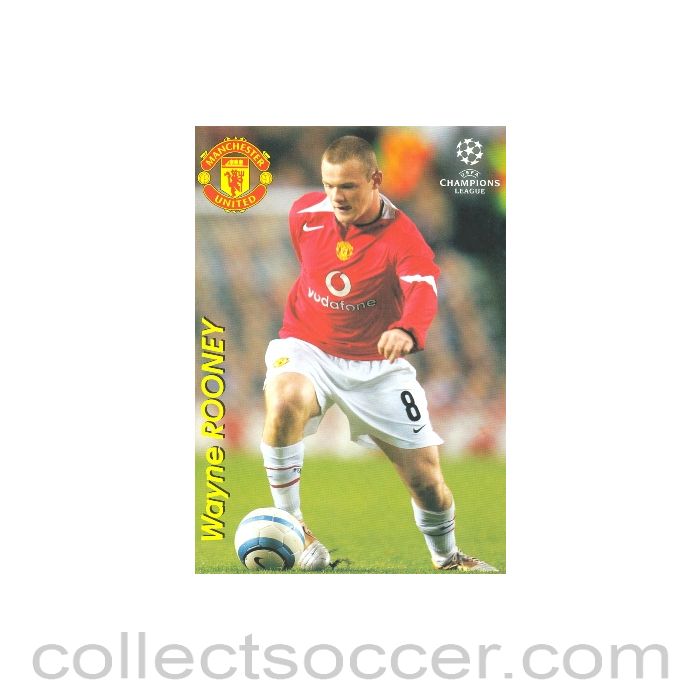 Manchester United, Wayne Rooney Russian produced postcard