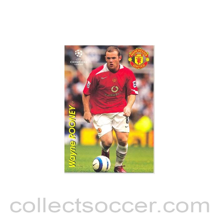 Manchester United, Wayne Rooney Russian produced postcard
