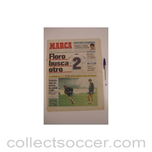 1992 - Marca - Spanish newspaper of 09/09/1992, covering Spain v England