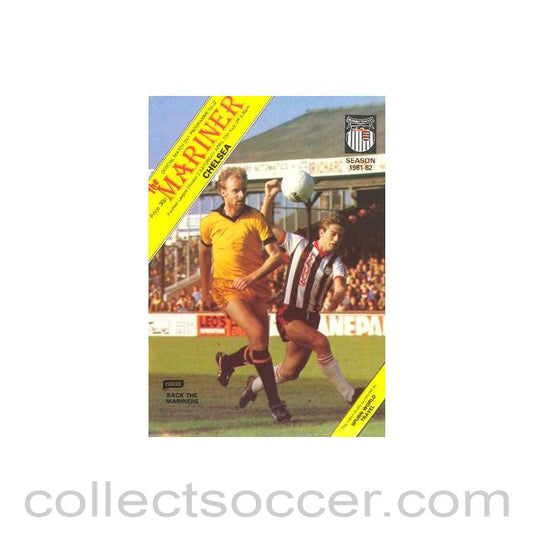 1982 - Grimsby Town vChelsea official programme 17/04/1982 Football League