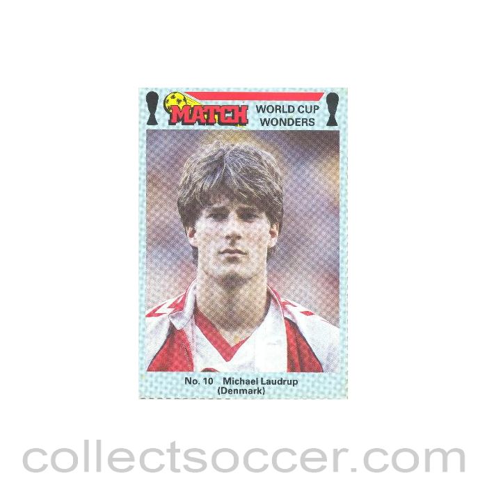Match produced card titeled World Cup Wonders - Michael Ladrup - Denmark
