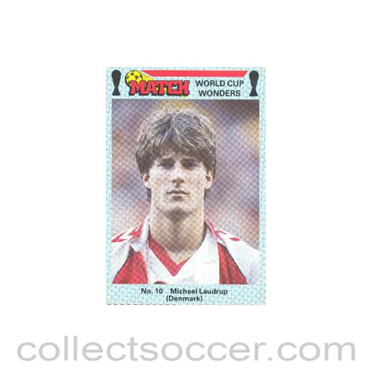 Match produced card titeled World Cup Wonders - Michael Ladrup - Denmark