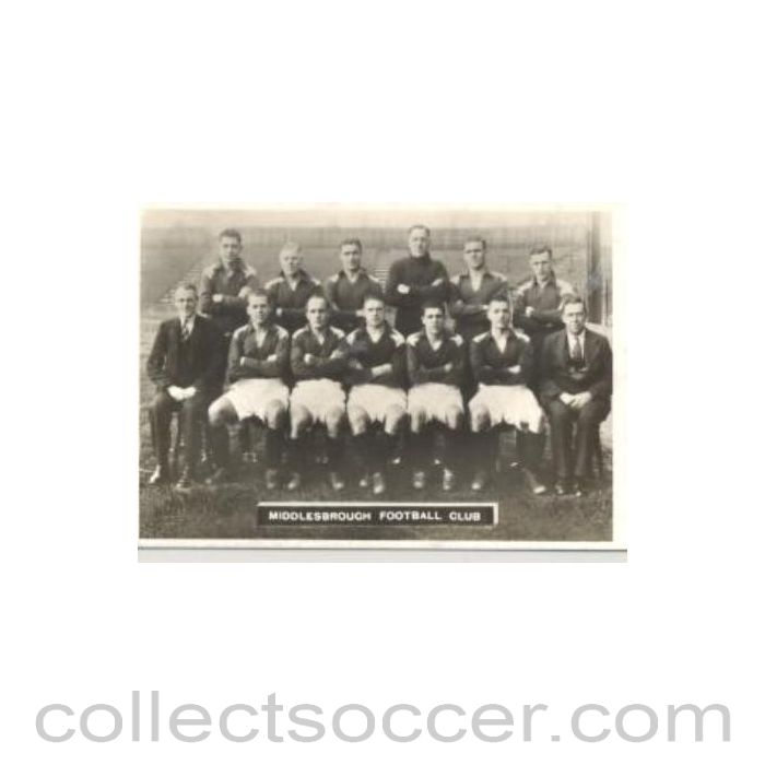 Middlesbrough team photograph postcard
