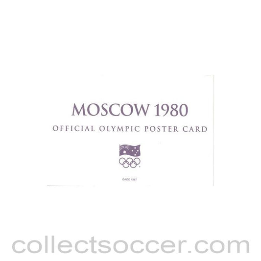 1980 - Moscow 1980 Official Olympic Poster Card