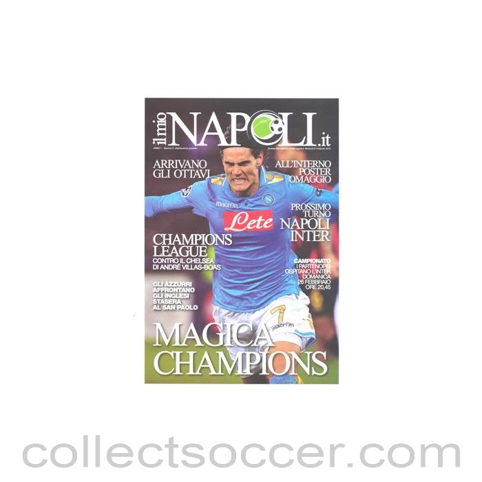 2012 - Napoli v Chelsea programme 21/02/2012 Ilmio Napoli Issue, Champions League