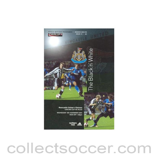 2004 - Newcastle United vChelsea official programme 10/11/2004
