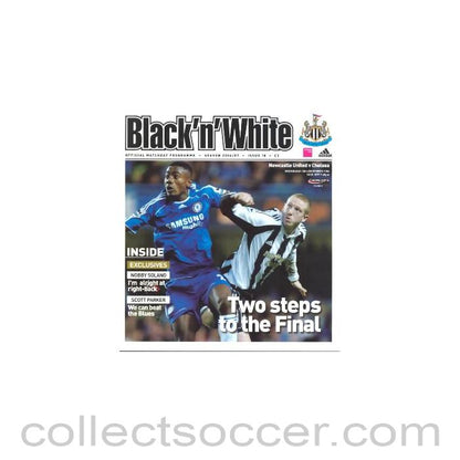 2006 - Newcastle United vChelsea official programme 20/12/2006