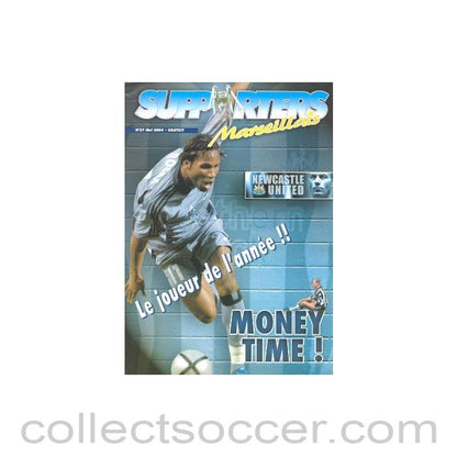2004 - Newcastle United v Marseille official programme 06/05/2004 UEFA Cup