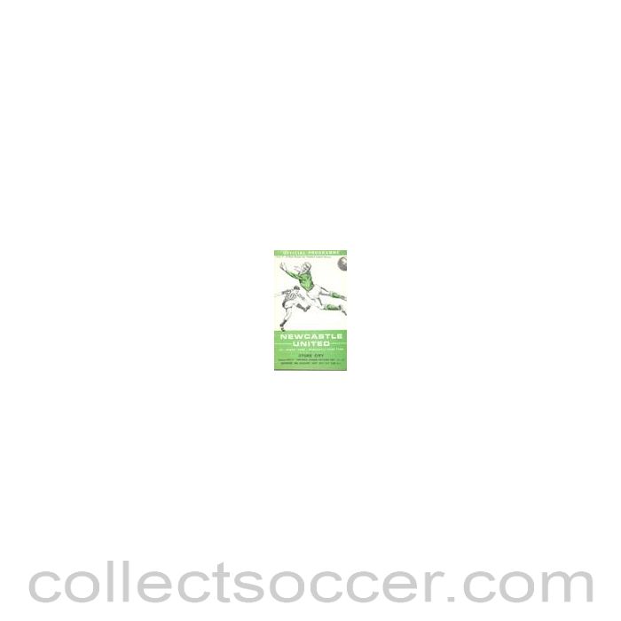 1971 - Newcastle United v Stoke City official programme 09/01/1971