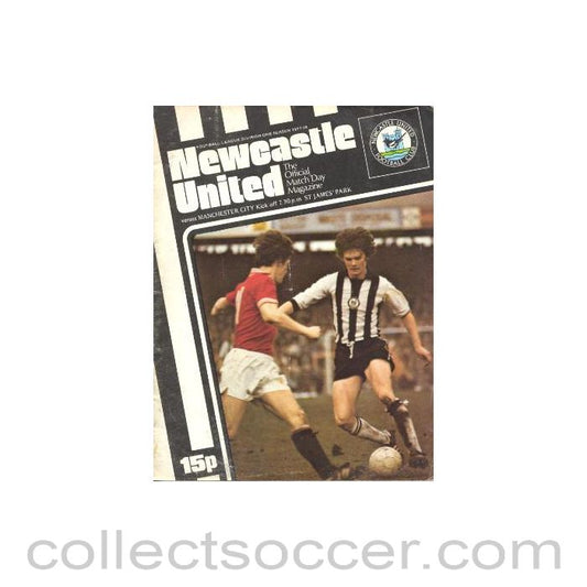 1977 - Newcastle United v Manchester City official programme 26/12/1977 Football League