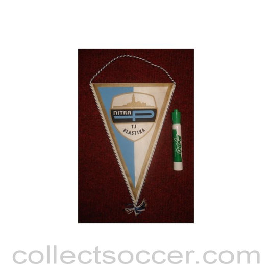 Nitra Plastika Pennant once property of the football referee Neil Midgley