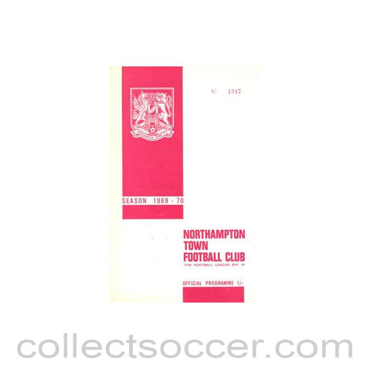 1969 - Northampton Town v Oldham Athletic official programme 26/08/1969 Football League