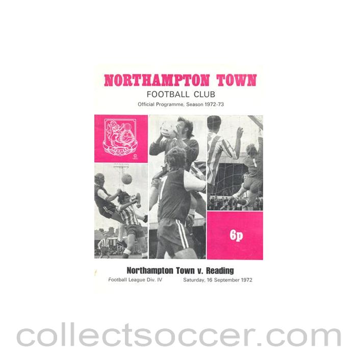 1972 - Northampton Town v Reading official programme 16/09/1972 Football League