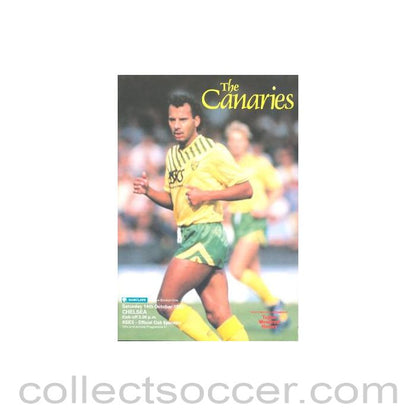 1989 - Norwich City vChelsea official programme 14/10/1989
