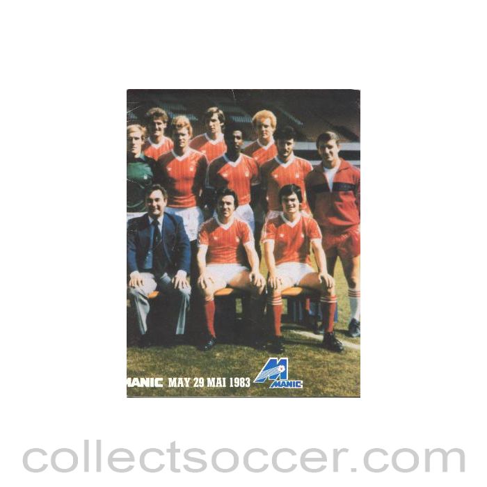 1983 - Nottingham Forest v MANIC official programme 29/05/1983