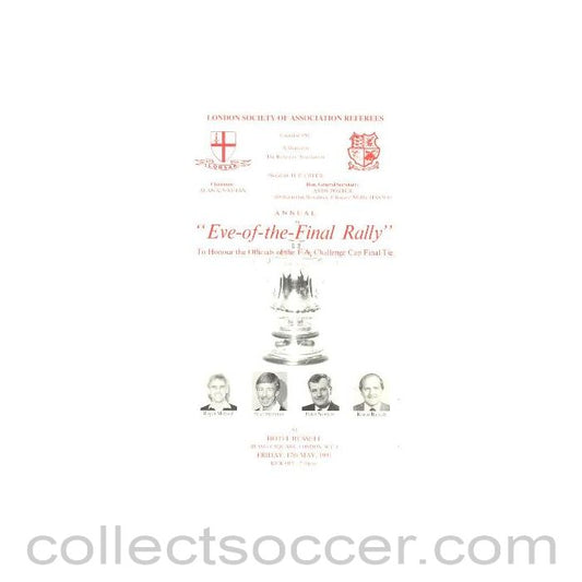 1991 - Nottingham Forest v Tottenham Hotspur FA Challenge Cup Final 18/05/1991